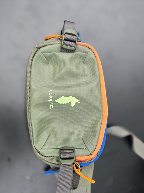 cotopaxi Handbags - cotopaxi Olive Green Allpa 1.5x Crossbody Sling with Orange Trim and Blue Accent